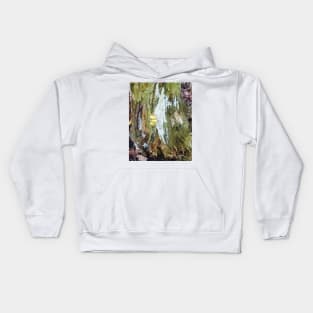 Old trunk with mushrooms Kids Hoodie